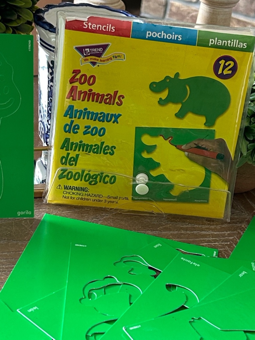 Zoo Animals Stencil Set Arts & Crafts Kids